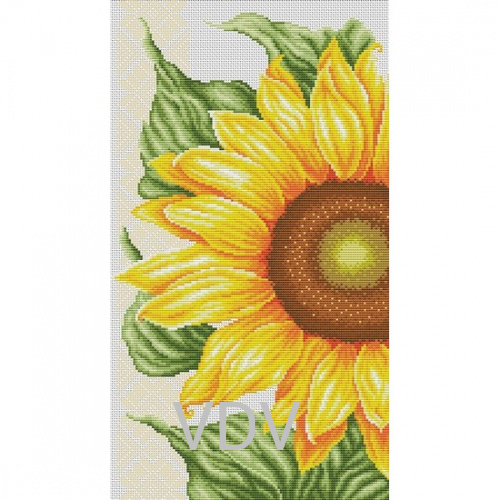М-1107 "Квітка сонця" (набір для вишивання муліне акрил) 22x39 см