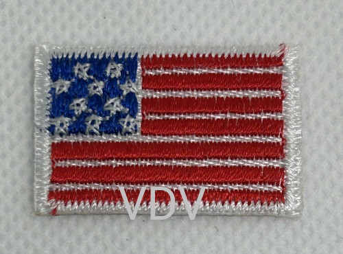 Термоаплікація клейова "Прапор USA США " 30х20 мм (уп. 5 шт) ТА-24160 