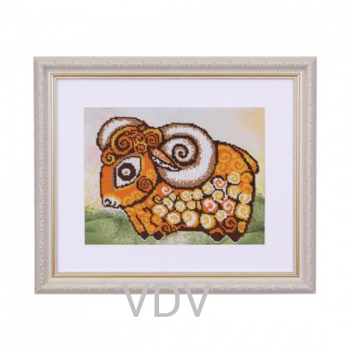 КВ Т-0501 "Рудий баранець" (вишита картина бісером Preciosa (Чехія) 26х20 см