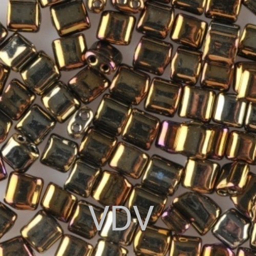 321-94001-5/5-59115 Бісер Чехія Karo (перлиновий ірис мідний темний) 50 г