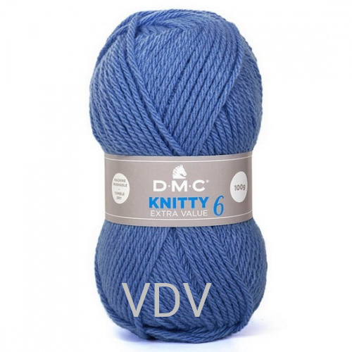 667 Пряжа DMC Knitty 6 (10 мотків х 100 гр) 137 метрів, 100% акрил (Франція)