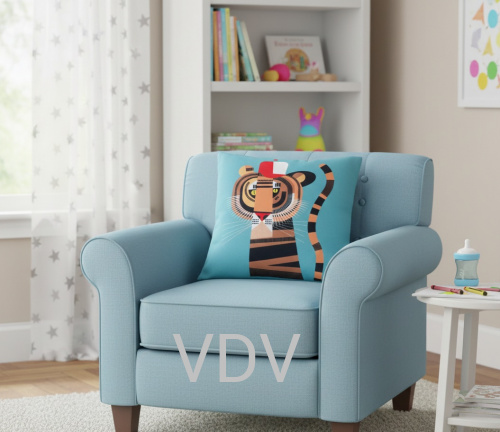 ГПМ-032 Чохол для інтер'єрної подушки (Вінтаж) 40х40 см