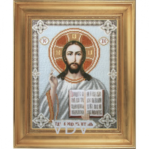 КВ Т-0379 "Господь Вседержитель" (вишита картина бісером Preciosa (Чехія) 22х30 см