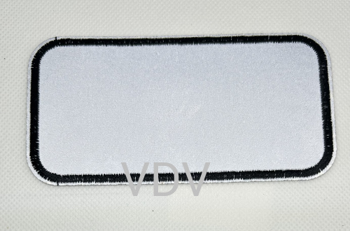 Термоаплікація світловідбиваюча, клейова "Прямокутник" 85x42 мм (уп. 5 шт) ТА-8120