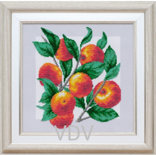 КВ Т-1056 "Яблучка"  (вишита картина бісером Preciosa (Чехія) 26,5x26,5 см