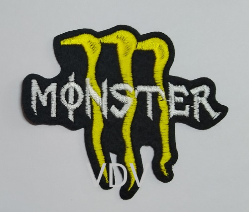 ТА-0356 Термоаплікація "Monster Energy" 88х75мм (уп. 5 шт)