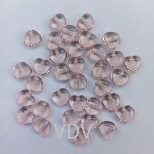 111-79001-00-8/8мм-70110 Намистини HEARTS (блідо-рожевий прозорий) 10 г