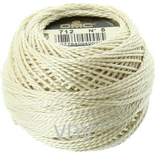 712 Нитка DMC Pearl Cotton (10х45 м) 100% бавовна, арт.116/5