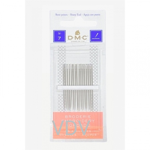 1765/5 DMC (Франція) Голка вишивальна (7) (1 бліст.x16 голок)