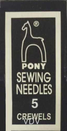 04155 Голка Pony (Індія) для шиття №5 (25 шт.)
