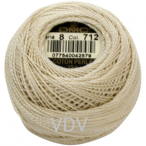 712 Нитка DMC Pearl Cotton (10х80 м) 100% бавовна, арт.116/8