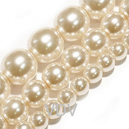 70086 Намистини перлинові (Чехія) (4 низки х 100 шт) 5 мм