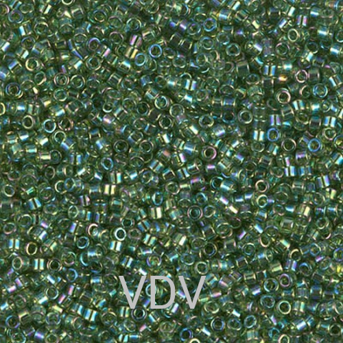 DB-1247 Бісер Miyuki Delica Beads 11/0 (блискучий, сіро-зелений) 50 г