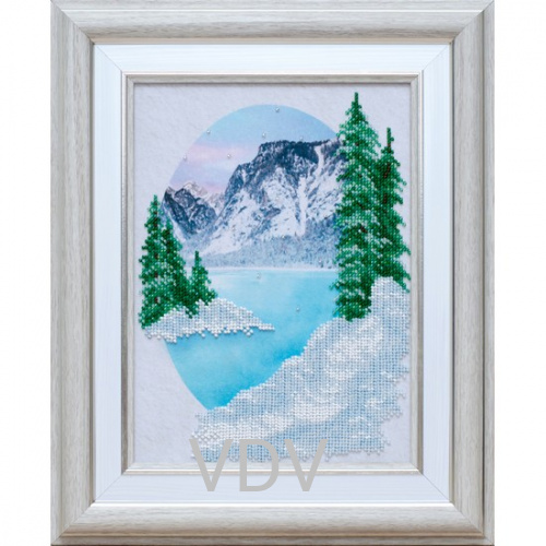 КВ Т-1067 "Гірський пейзаж"  (вишита картина бісером Preciosa (Чехія) 18x24,5 см