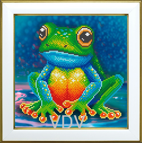 Т-1430 "Жабка" (схема для вишивання бісером) 20х20 см