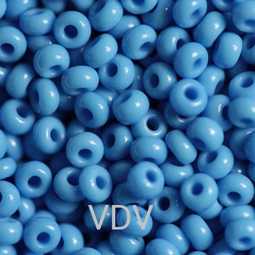 224-10/0-63050 Бісер Чехія (натуральний блакитний темний) 50 г