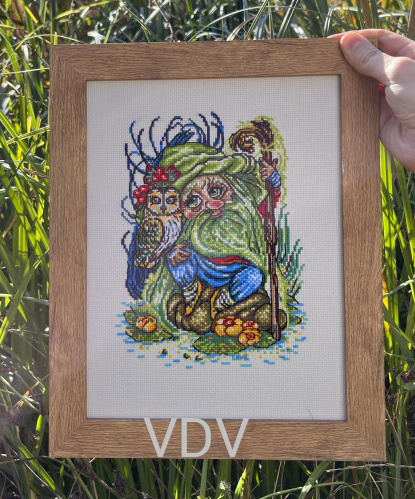 М-0264 "Дух води" (набір для вишивання муліне ДМС) на тканині Zweigart 3251/770 15х21 см