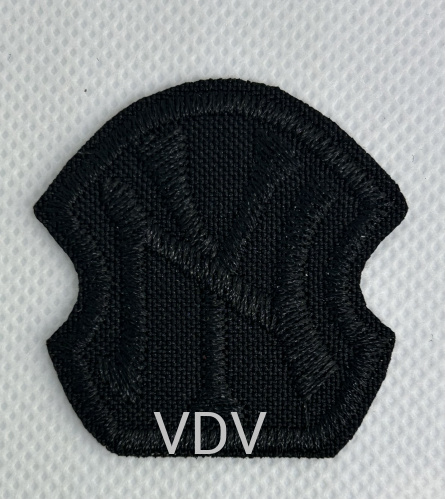 Термоаплікація клейова "NY" 40х40 мм чорна (уп. 5 шт) ТА-06599 