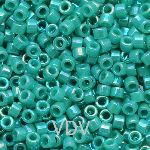 DB-166 Бісер Miyuki Delica Beads 11/0 (райдужний бірюзовий) 50 гр