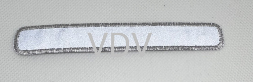 Термоаплікація світловідбиваюча, клейова "Прямокутник" 120х17 мм (уп. 5 шт) ТА-8107 