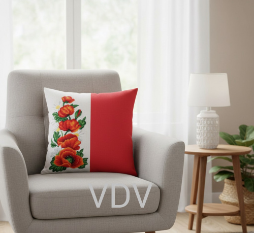 М-0561 Декоративна подушка (набір для вишивання муліне) 40x40 см