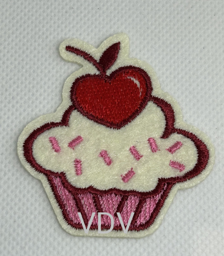 Термоаплікація "Тістечко" 56х52 мм (уп. 5 шт) ТА-0387 