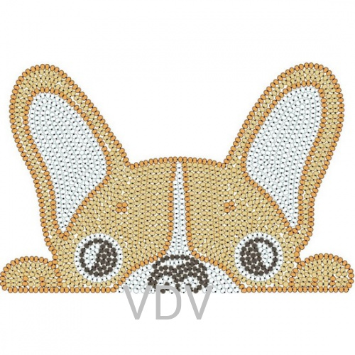 Ф-67 Флізелін водорозчинний з малюнком "Перлинка" ВДВ (Україна) 14х9 см