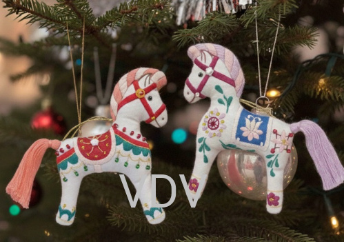 М-0355 "Коники" (набір для виготовлення іграшки, декоративна вишивка, 2 шт. в комплекті) 11х15 см