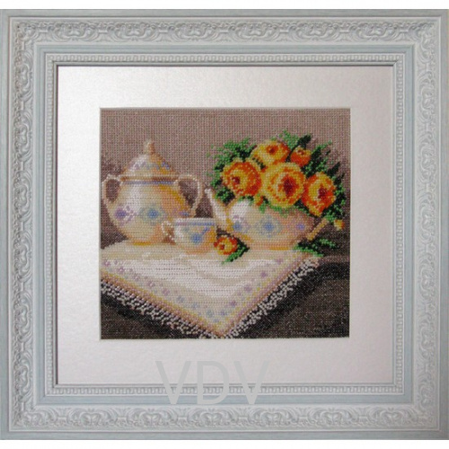 КВ ВК-0032 "Літній ранок "(вишита картина) комбінована вишивка (бісер, нитки) 21x18.5 см