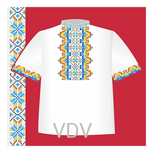 СХ2-015 Схема для вишивання сорочки-вишиванки для хлопчика ВДВ (92-116 см)