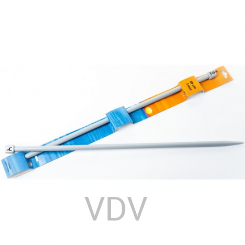 34668 Спиці Pony (Індія) 40 см-9 мм прямі (5 блістерів)