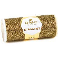 D140 Нитка Diamant металізована, 89% віскоза, 11% п/е, арт.380, 35 м