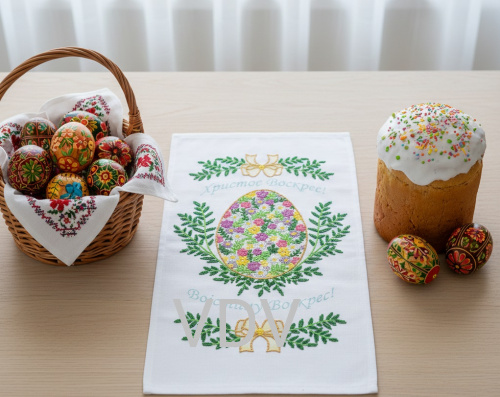 РС Т-23 Рушник пасхальний (схема для вишивання бісером) 33х45 см