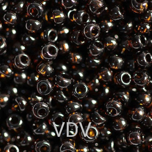 114-15/0-10140 Бісер Чехія (прозорий, коричневий темний) 10 г