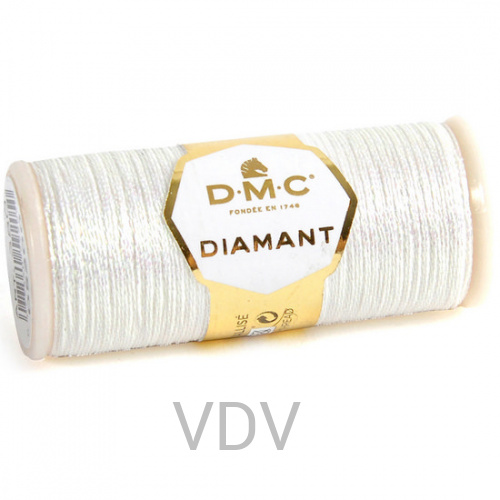 D5200 Нитка Diamant металізована для ручної вишивки, 35 м