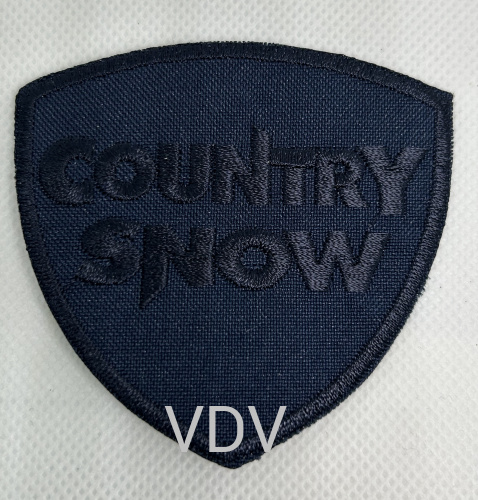 Термоаплікація клейова "COUNTRY SNOW" 72х67 мм темно-синя (уп. 5 шт) ТА-30839 