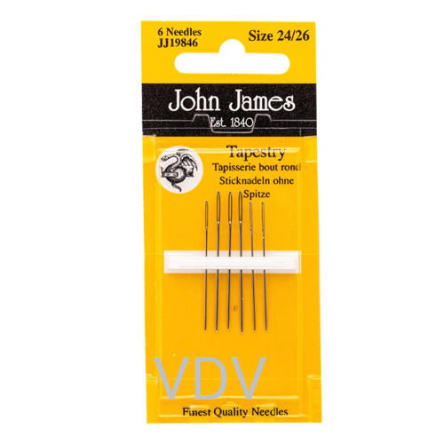 JJ19846 Голка гобеленова №24/26 (1 блістер х 6 голок) JohnJames (Англія)