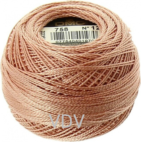 758 Нитка DMC Pearl Cotton (10х120 м) 100% бавовна, арт.116/12