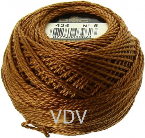 434 Нитка DMC Pearl Cotton (10х45 м) 100% бавовна, арт.116/5