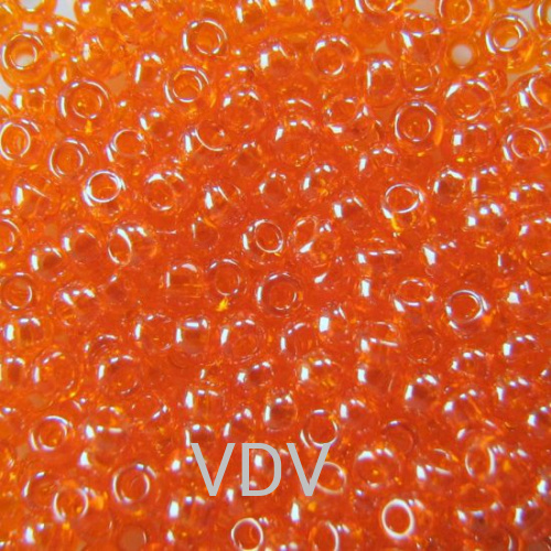 716-10/0-96000 Бісер Чехія (глазурований, помаранчевий) 50 г