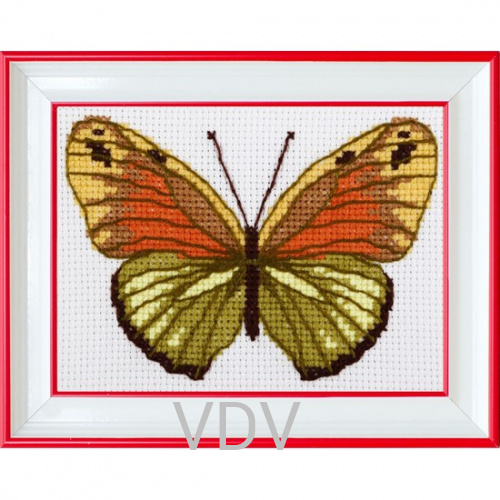 КВ М-0216 "Метелик" (вишита картина муліне акрил) 11х15 см