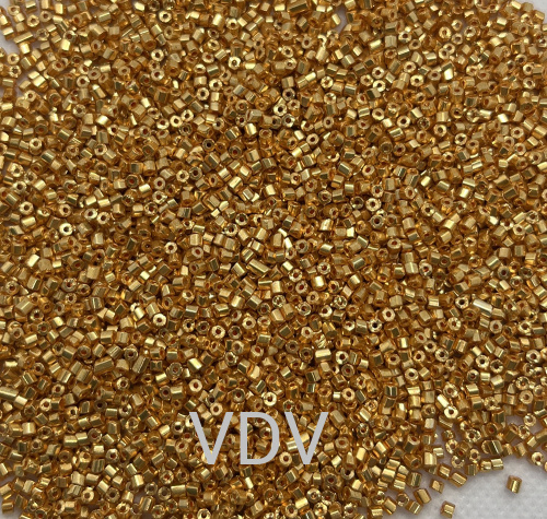 18583-10/0-31001-351 Бісер Чехія (рубка металізований червоне золото) NEW) 50 г