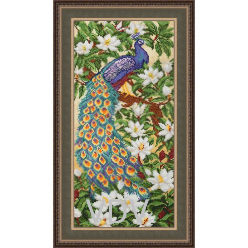 КВ М-0492 "Райський сад" (вишита картина муліне ДМС) 18x40 см