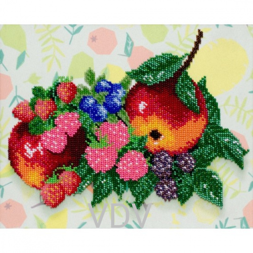 КВ Т-0944 "Фруктова насолода" (вишита картина бісером Preciosa (Чехія) 26х21 см