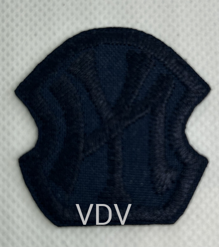 Термоаплікація клейова "NY" 40х40 мм темно-синя (уп. 5 шт) ТА-56038 