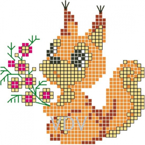 Ф-24 Флізелін водорозчинний з малюнком "Перлинка" ВДВ (Україна) 14х14 см