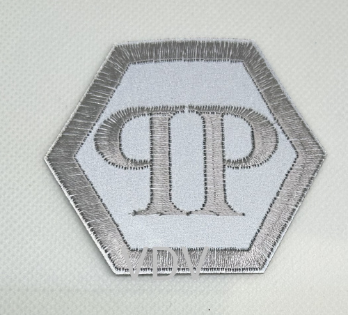 Термоаплікація світловідбиваюча, клейова"PP" 70х60 мм (уп. 5 шт) ТА-8113 