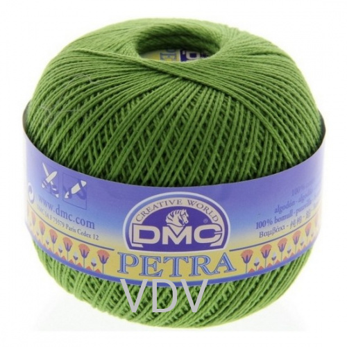 5905 Пряжа DMC (Франція) Petra №5 (100 г/400 м) 100% бавовна (світло-зелений)