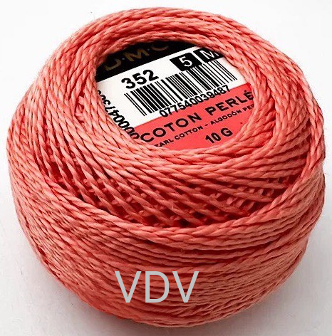 352 Нитка DMC Pearl Cotton (10х45 м) 100% бавовна, арт.116/5