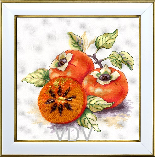 КВ М-0325 "Хурма"  (вишита картина муліне ДМС) 20х20 см